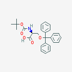 Structure of Boc-Ser(Trt)-OH
