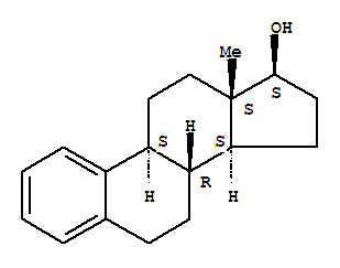 17beta-Estradiol, 3-deoxy-结构式