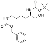 Structure of 2-N-BOC-6-N-CBZ-D-LYSINOL