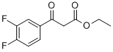 Structure of ETHYL (3,4-DIFLUOROBENZOYL)ACETATE