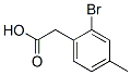Structure of Benzeneacetic acid, 2-bromo-4-methyl-
