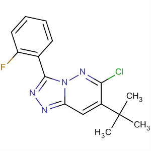 Structure of 1,2,4-Triazolo[4,3-b]pyridazine,6-chloro-7-(1,1-dimethylethyl)-3-(2-fluorophenyl)-