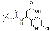 Structure of 3-((tert-Butoxycarbonyl)aMino)-3-(6-chloropyridin-3-yl)propanoic acid