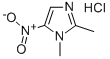 Structure of 1,2-dimethyl-5-nitro-1H-imidazole monohydrochloride
