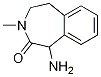 1-amino-3-methyl-1,3,4,5-tetrahydro-2H-3-benzazepin-2-one结构式