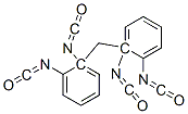 Structure of 2,2-methylenediphenyl diisocyanate
