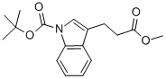 Structure of 3-(2-METHOXYCARBONYL-ETHYL)-INDOLE-1-CARBOXYLIC ACID TERT-BUTYL ESTER