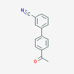 Structure of 3-(4-Acetylphenyl)benzonitrile