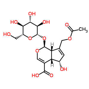 车叶草苷酸结构式