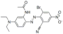 Structure of N-[2-[(2-bromo-6-cyano-4-nitrophenyl)azo]-5-(diethylamino)phenyl]acetamide