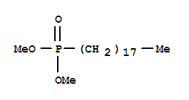 Structure of Phosphonic acid,P-octadecyl-,dimethyl ester