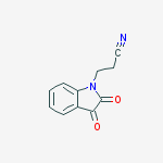3-(2,3-Dioxo-2,3-dihydro-1H-indol-1-yl)propanenitrile结构式