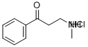 Structure of 3-METHYLAMINO-1-PHENYLACETONE HYDROCHLORIDE