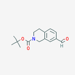 Structure of tert-butyl 7-formyl-3,4-dihydroisoquinoline-2(1H)-carboxylate