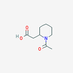 Structure of 1-Acetyl-2-piperidineacetic Acid