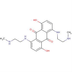 Structure of 9,10-Anthracenedione,1,5-dihydroxy-4,8-bis[[2-(methylamino)ethyl]amino]-