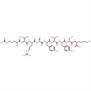 Structure of L-Lysine,L-arginyl-L-valyl-L-arginyl-L-alanyl-L-tyrosyl-L-threonyl-L-tyrosyl-L-seryl-