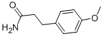 Structure of 3-(4-METHOXYPHENYL)PROPIONAMIDE