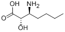 Structure of (2S,3S)-3-AMINO-2-HYDROXYHEPTANOIC ACID