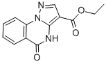 Structure of ETHYL 5-OXO-4,5-DIHYDROPYRAZOLO[1,5-A]QUINAZOLINE-3-CARBOXYLATE