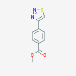 methyl 4-(1,2,3-thiadiazol-4-yl)benzoate结构式