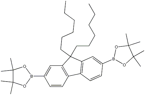 Structure of 2,7-Bis(4,4,5,5-tetramethyl-1,3,2-dioxaborolan-2-yl)-9,9-dihexylfluorene