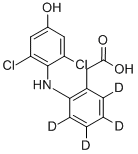 4-羟基双氯芬酸-D4结构式