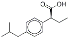 Benzeneacetic acid, a-ethyl-4-(2-methylpropyl)-, (aR)-结构式