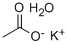 Structure of Potassium acetate hydrate, Puratronic , 99.997% (metals basis)