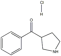苯基-3-吡咯烷基甲酮盐酸盐结构式