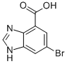 Structure of 6-BROMO-1H-BENZOIMIDAZOLE-4-CARBOXYLIC ACID