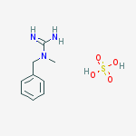 Structure of N-methyl-N-(phenylmethyl)-Guanidine,hemisulfate