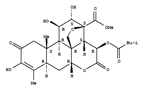 Structure of bruceine A