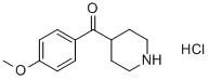 Structure of (4-METHOXYPHENYL)(4-PIPERIDYL)METHANONE HYDROCHLORIDE