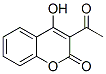 Structure of 3-acetyl-4-hydroxy-2-benzopyrone
