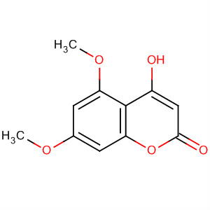 Structure of 2H-1-Benzopyran-2-one, 4-hydroxy-5,7-dimethoxy-