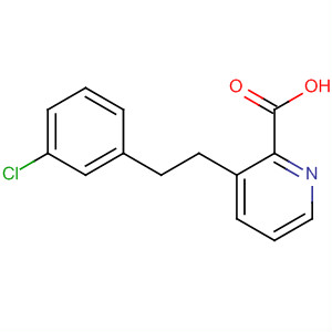 Structure of 2-Pyridinecarboxylic acid, 3-[2-(3-chlorophenyl)ethyl]-