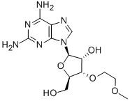 2-AMINO-3-O-(2-METHOXYETHYL)ADENOSINE结构式
