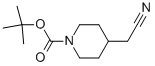 Structure of (1-BOC-piperidin-4-yl)acetonitrile