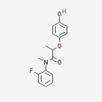 Structure of N-(2-fluorophenyl)-2-(4-hydroxyphenoxy)-n-methylpropanamide