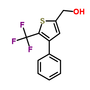 Structure of [4-phenyl-5-(trifluoromethyl)thiophen-2-yl]methanol