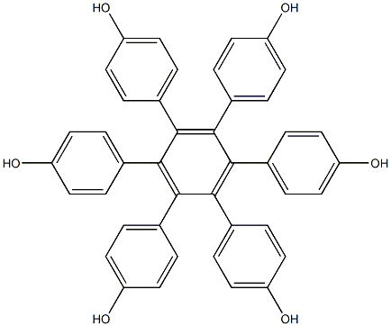 Structure of 3',4',5',6'-Tetrakis(4-hydroxyphenyl)-[1,1':2',1''-terphenyl]-4,4''-diol