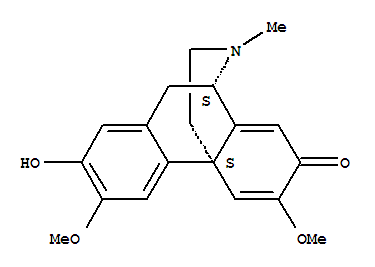 Structure of (9α,13α)-5,6,8,14-Tetradehydro-2-hydroxy-3,6-dimethoxy-17-methylmorphinan-7-one