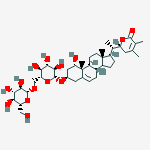 Structure of (1alpha,3beta,22R)-3-[(6-O-beta-D-Glucopyranosyl-beta-D-glucopyranosyl)oxy]-1,22-dihydroxyergosta-5,24-dien-26-oic acid delta-lactone