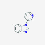 Structure of 1H-Benzimidazole, 1-(3-pyridinyl)-
