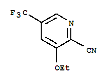 Structure of 2-Pyridinecarbonitrile,3-ethoxy-5-(trifluoromethyl)-