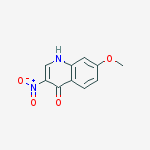 Structure of 4-Quinolinol, 7-methoxy-3-nitro-