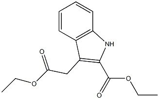 Structure of ethyl 1-ethoxycarbonylMethylindole-2-carboxylate