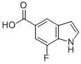 Structure of 7-fluoro-1H-indole-5-carboxylic acid