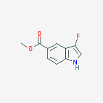 Structure of Methyl 3-fluoro-1h-indole-5-carboxylate